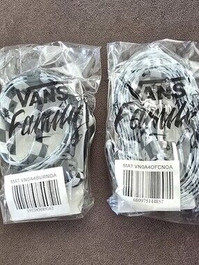 Vans Black & White Checkerboard Dog Leash Set